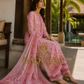 Pure Pakistani Lawn with Hand Embroidery Thread Work