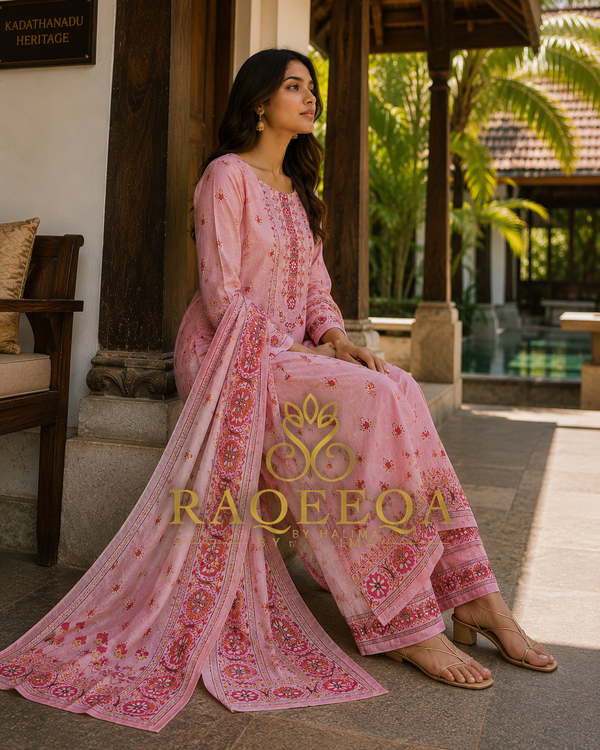 Pure Pakistani Lawn with Hand Embroidery Thread Work