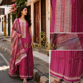 Jute Silk with Unique Handwork & Zardosi Work