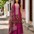 Jute Silk with Unique Handwork & Zardosi Work