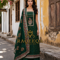 Semi Tussar Silk with Hand Work