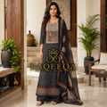 Tusser Silk with Peeta Work & Elegant Unique Embroidery