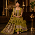 Semi Tusser with Madhubani Print