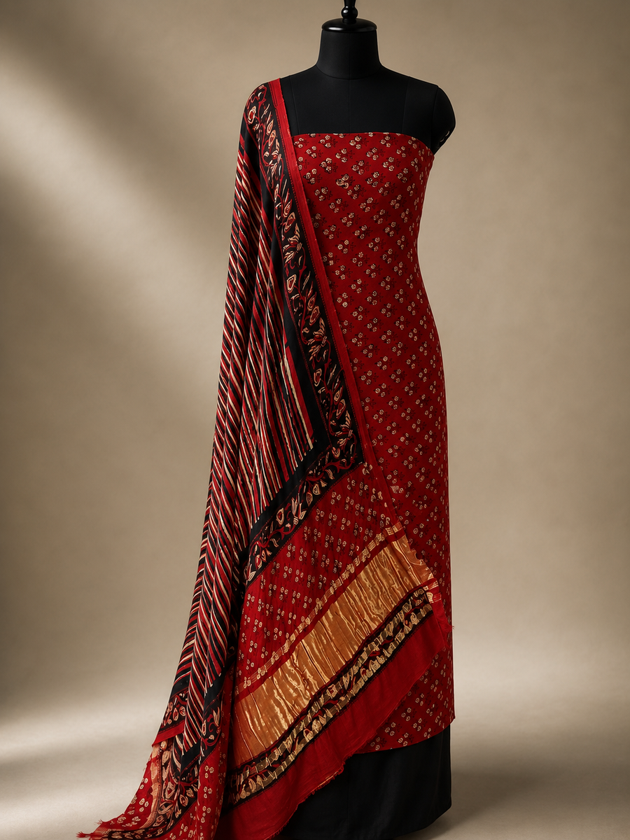 Premium Pure Modal Silk with Gajji Border
