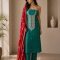 Crepe Silk with Handwork & Pure Soft Banarasi Dupatta