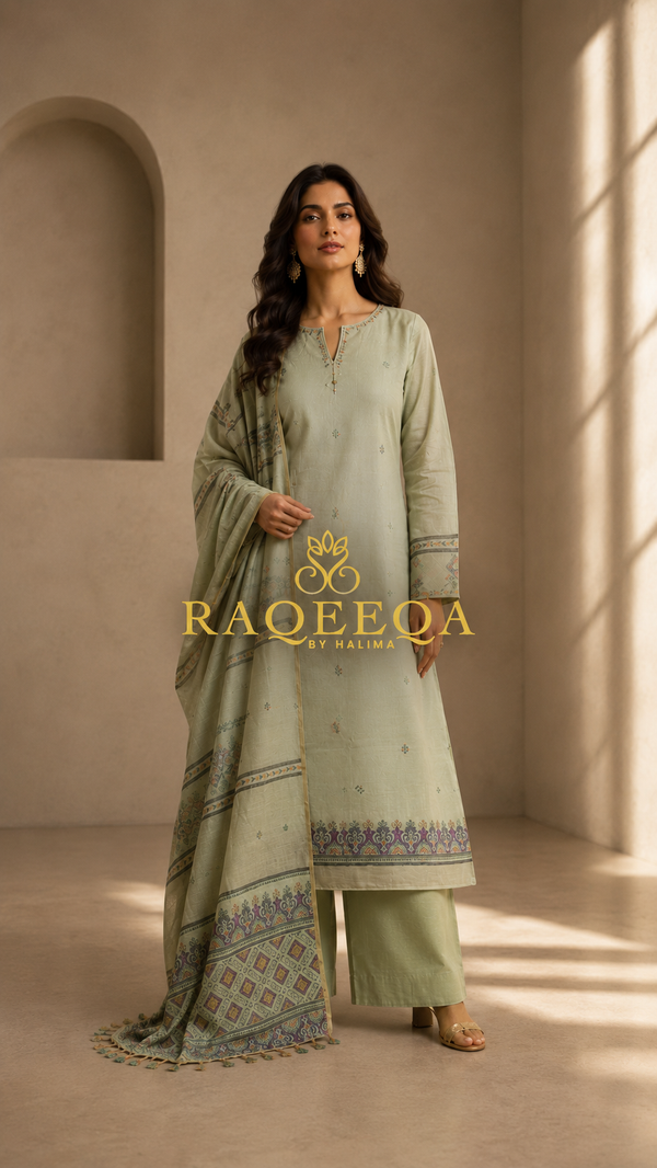 Jamdani Soft Premium Hand Weaving Embroidery – Unstitched Material
