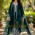 Appliqué Work Embroidery Semi Silk Salwar Material