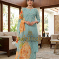 Pure Ultra Soft Organza with Embroidery & Pure Ultra Soft Printed Dupatta