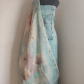 Pure Linen Cotton with Mirror Work & Hand Embroidery Floral Dupatta