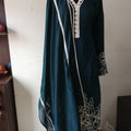 Appliqué Work Embroidery Semi Silk Salwar Material
