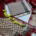 Linen Cotton Unstitched Salwar Suit Material