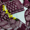 Linen Cotton Unstitched Salwar Suit Material
